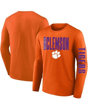 Fanatics Clemson Tigers Big Tall Vision Long Sleeve T-shirt - Orange