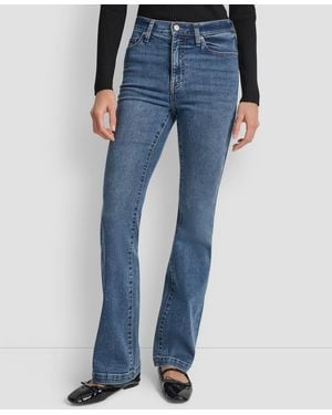 DKNY High Rise Flare Jeans - Blue