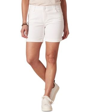 Democracy Petite Absolution Cuffed Shorts - White
