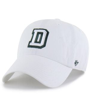 '47 Dartmouth Big Green Adjustable Clean Up Baseball Cap - White