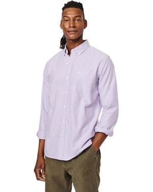 aubi Aldridge Oxford Button Down Shirt - Purple