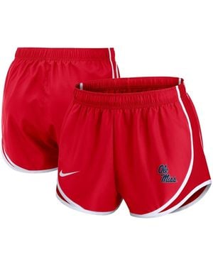 Nike Ole Miss Rebels Tempo Dri-fit Shorts - Red
