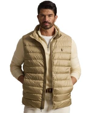 Polo Ralph Lauren Big & Tall Colden Packable Down Vest - Metallic