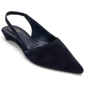 Forever & Always Shoes Berlina Leather Slingback Pump - Blue