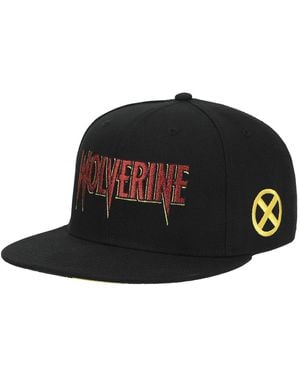 Marvel Wolverine Embroidered Slashed Title Baseball Hat (58cm) - Black