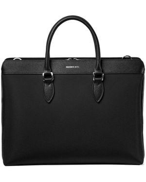 Maverick & Co Alpha Leather Trimmed Briefcase - Black