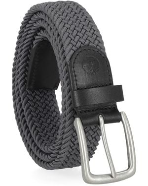 Timberland Braided Stretch Web Belt - Gray