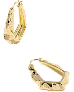 Kendra Scott 14k Over Brass Adriana Scallop Frame Hoop Earrings - Metallic