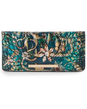 Brahmin Ady Leather Wallet - Blue