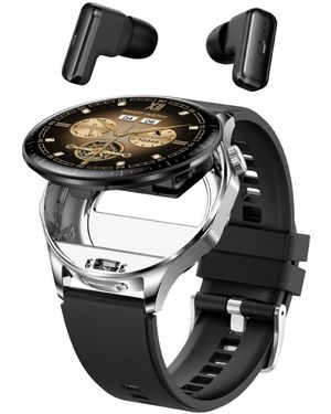 Ruxing Smart 1.43" Amoled Smart Watch Headphones 2 In 1 - Black