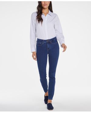 NYDJ Petite Ami Skinny Pull On Jeans - Blue