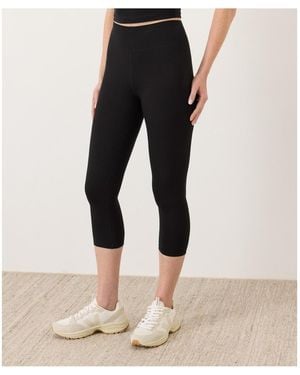 Pact Organic Cotton On The Go-to Cropped legging - Black