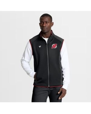 Fanatics Black New Jersey Devils Authentic Pro Rink Full-zip Vest