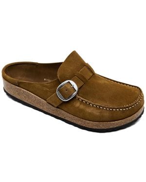 Birkenstock Buckley Suede Leather Clogs From Finish Line - Brown