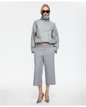 Lioness Genesis Mid-rise Crop Pants - Gray
