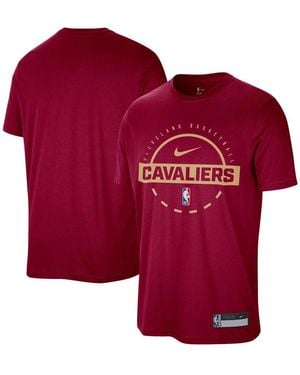 Nike Cleveland Cavaliers 2025/26 On-court Flare Performance Practice T-shirt - Red