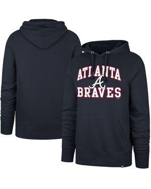 '47 Â Atlanta Braves Big Tall Velocity Fleece Pullover Hoodie - Blue