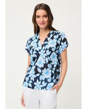 Olsen Floral Blouse - Blue