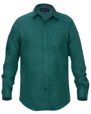 Braveman Button Down Classic Fit Flannel Shirt - Green