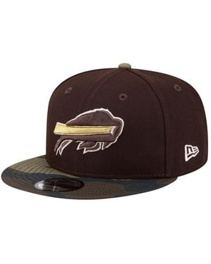 KTZ Buffalo Bills Burnt Wood Camo 9fifty Snapback Hat - Brown