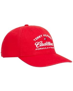 Tommy Hilfiger Script Logo Baseball Cap - Red