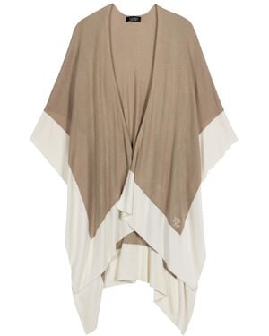 Ralph Lauren Tissue Weight Ruana Wrap - Natural