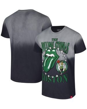 Sportiqe And Rolling Stones X Boston Celtics Bingham Collab T-shirt - Blue