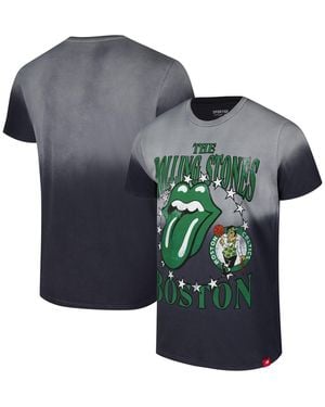 Sportiqe And Rolling Stones X Boston Celtics Bingham Collab T-shirt - Blue