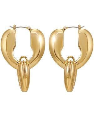 Guess Tone Click-top Linear Earrings - Metallic