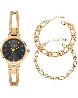 Playzoom Jessica Carlyle Metal Alloy Analog Watch - Metallic