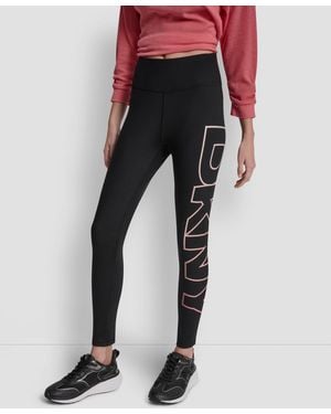 DKNY Ombre Logo High-waist Tights - Multicolor