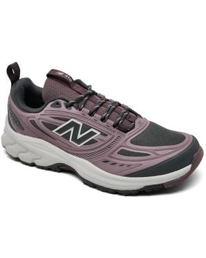New Balance 410 V9 Trail Running Sneakers Wide Width From Finish Line - Gray