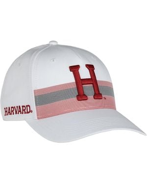 Ahead Harvard Crimson Adjustable Embroidered Logo Baseball Cap - White