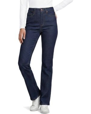 Lands' End Tall Recover High Rise Straight Leg Blue Jeans