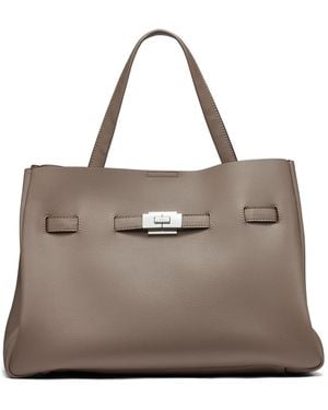 DKNY Bryar Large Satchel Bag - Brown