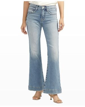 Jag Kait Mid Rise Flare Leg Jeans - Blue