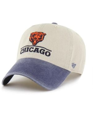 '47 Chicago Bears Logo Line Clean Up Adjustable Hat - Blue