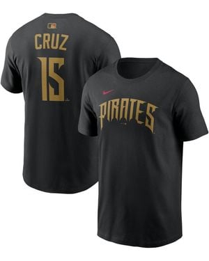 Nike Oneil Cruz Pittsburgh Pirates 2026 City Connect Name & Number T-shirt - Black
