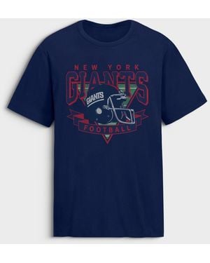 Fanatics New York Giants Old Fashion Rushing Legacy Classic-fit Graphic T-shirt - Blue