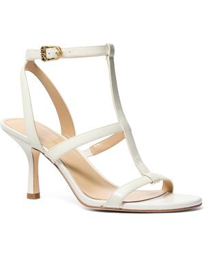 Michael Kors Open Toe Nara Mid Sandals - Metallic