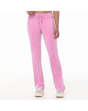 Juicy Couture Og Big Bling Velour Track Pants - Pink