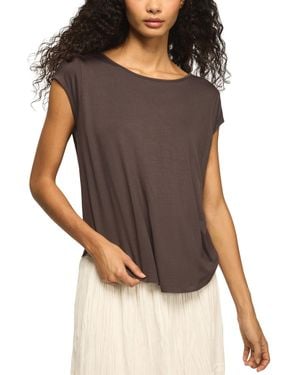 Lucky Brand Sandwash Strappy Back Short-sleeve T-shirt - Gray