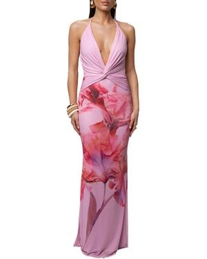 JLUXLABEL Coastal Bloom Maxi Dress - Red