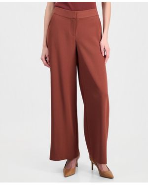Tahari Mid-rise Wide-leg Pants - Red