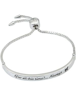 Harry Potter Snape's Love Always Bar Lariat Bracelet - Metallic