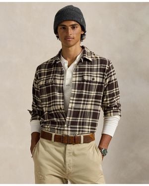 Polo Ralph Lauren Classic Fit Plaid Shirt - Brown