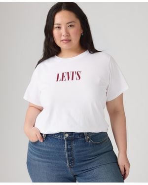 Levi's Plus Size Crewneck Short-sleeve Graphic T-shirt - White