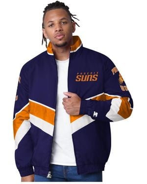 Starter Phoenix Suns Captain Oxford Full-zip Jacket - Blue