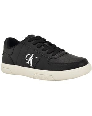 Calvin Klein Gliano Round Toe Casual Sneakers - Black