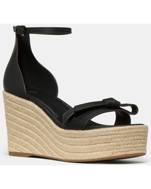 Kate Spade Loop Espadrille Wedge Sandals - Black